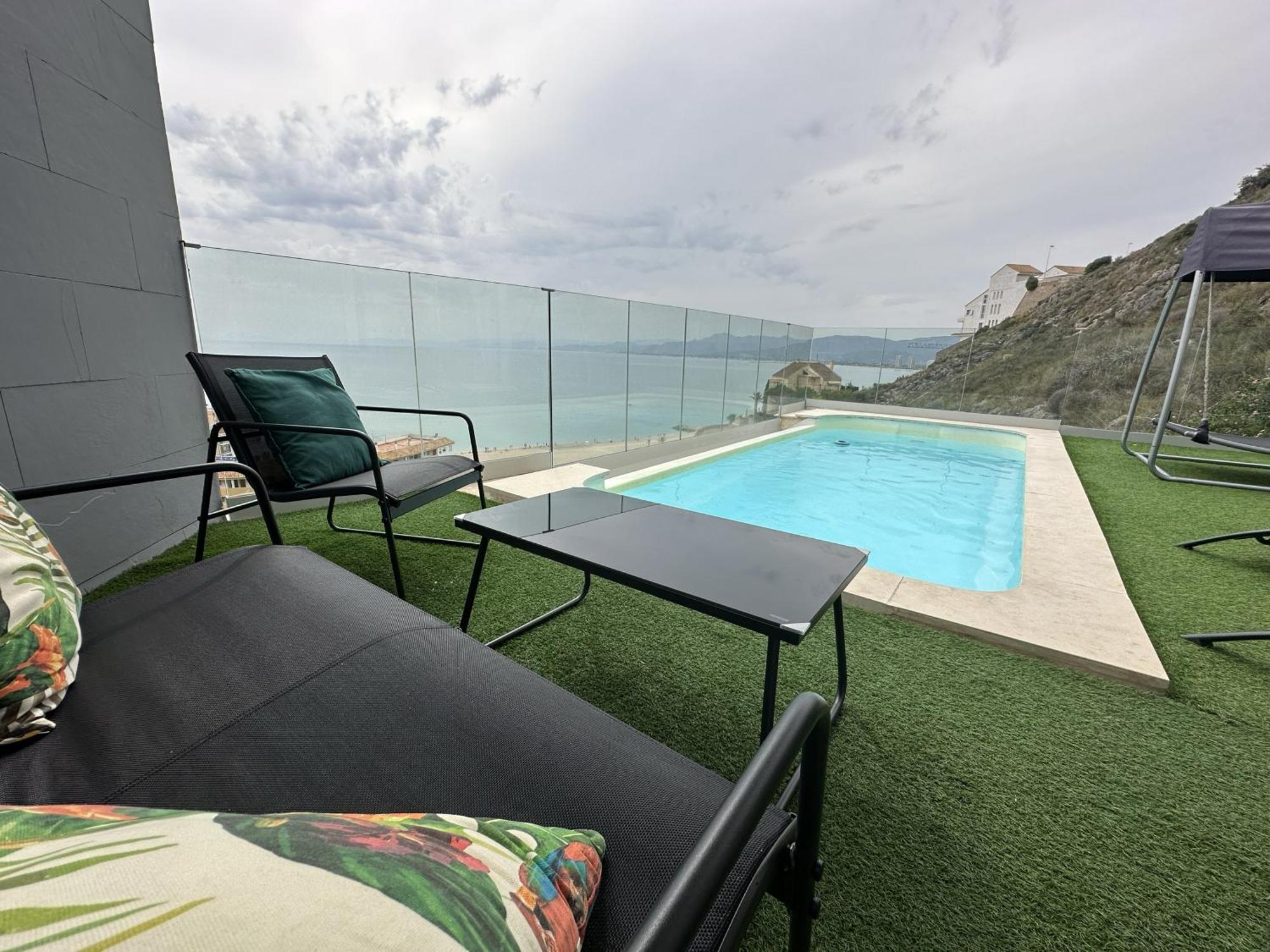 Beautiful Villa Spectacular Sea View 10 People Max Faro de Cullera Exterior photo